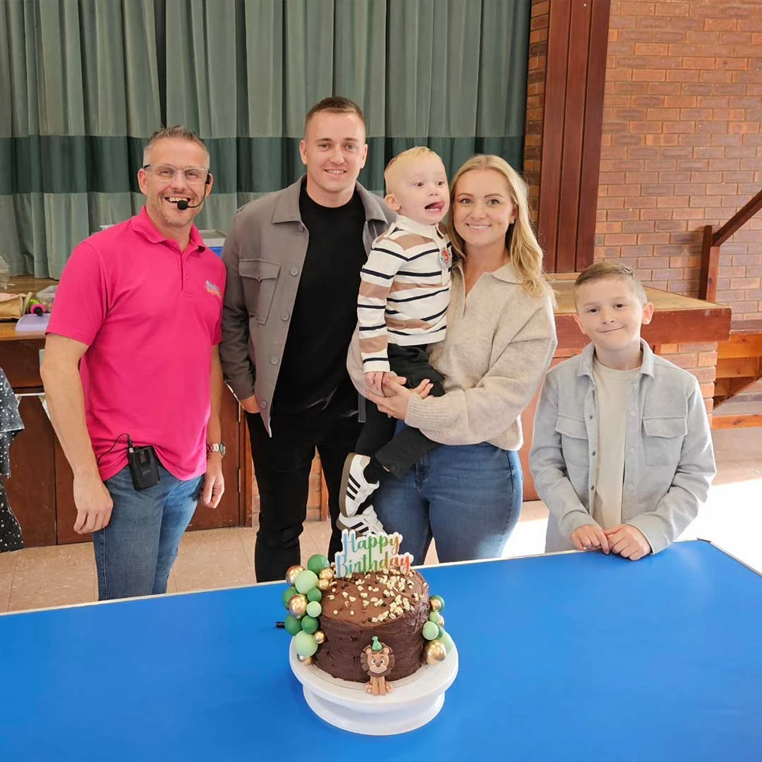 Fun-filled birthday celebration with Music & Mayhem entertainers
